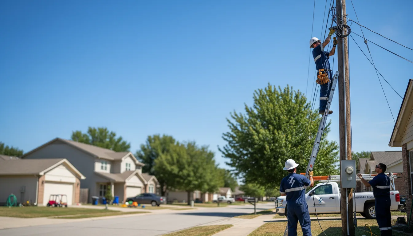 Residential electrician providing installation services in Center Point, LA